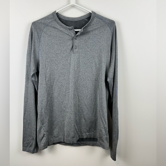 Lululemon Metal Vent Tech Long Sleeve Shirt Mens Medium Grey - Picture 1 of 9